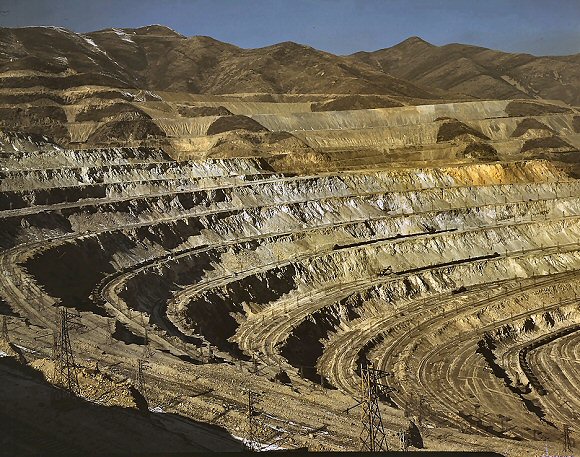 Mine de cuivre dans l'Utah.