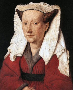 Van Eyck : l'épouse de l'artiste.