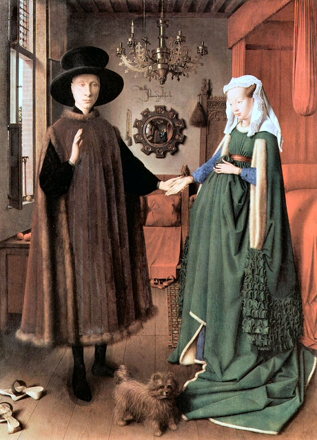Van Eyck : les époux Arnolfini.