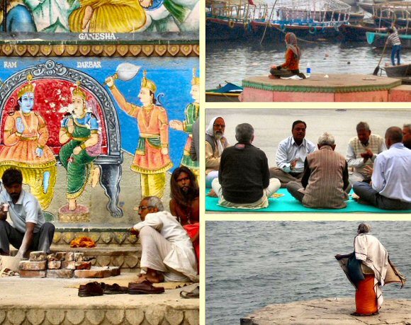 Varanasi : sur les bords du Gange.
