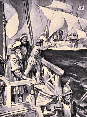Vasco de Gama double la Cap de Bonne Espérance.