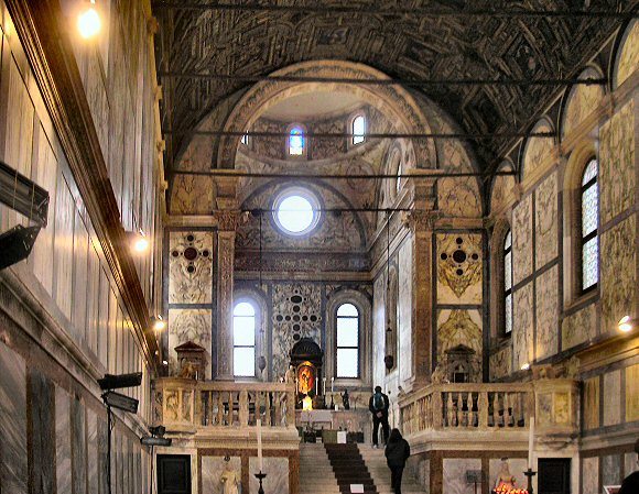 Venise : Santa Maria dei Miracoli (intrieur).