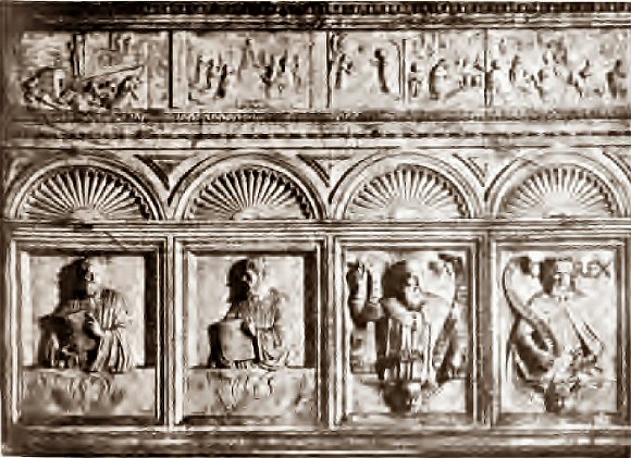 Venise : sculptures de l'glise San Francesco della Vigna.