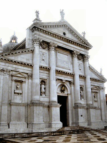 Venise : faade de l'glise San Giorgio Maggiore.
