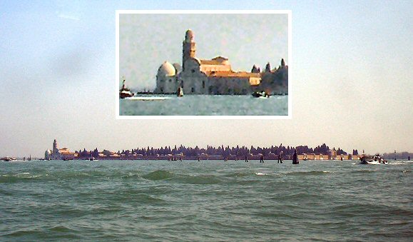 Venise : l'île de San Michele.