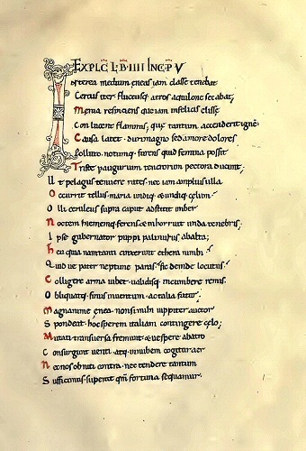 Manuscrit de l'Enéide.