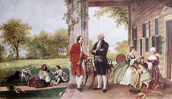 Washington et  Lafayette  Mount Vernon.