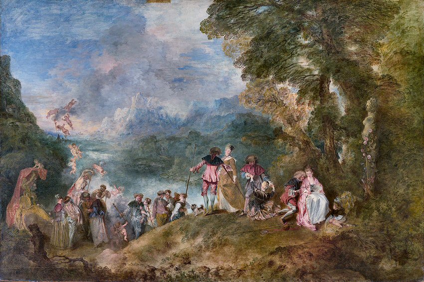 Watteau : l'Embarquement pour Cythre.