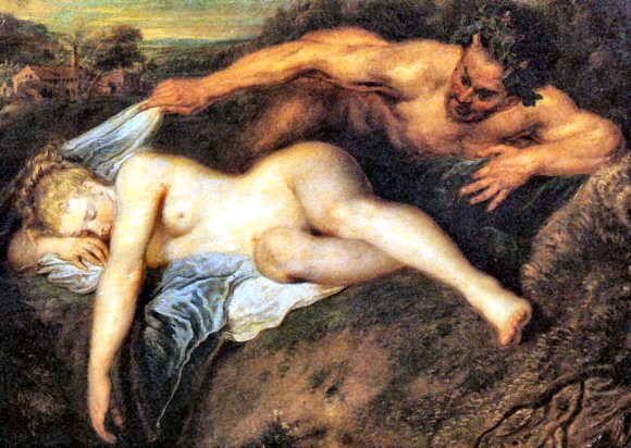 Watteau : Zeus et Antiope.