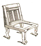 Chaise égyptienne.