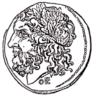 Monnaie de Dodone (Zeus).