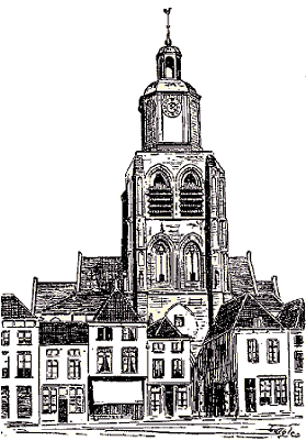Eglise Ste Gertrude de Berg-op-Zoom.