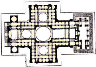 Plan du Panthéon, à Paris.