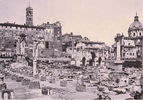 Rome : les ruines du Forum.