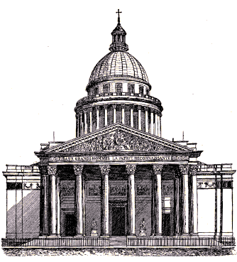 Façade du Panthéon.