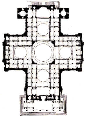 Plan du Panthéon.