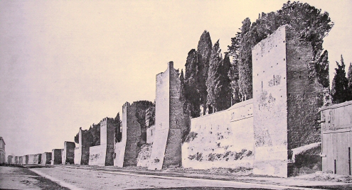 Rome : mur d'enceinte.