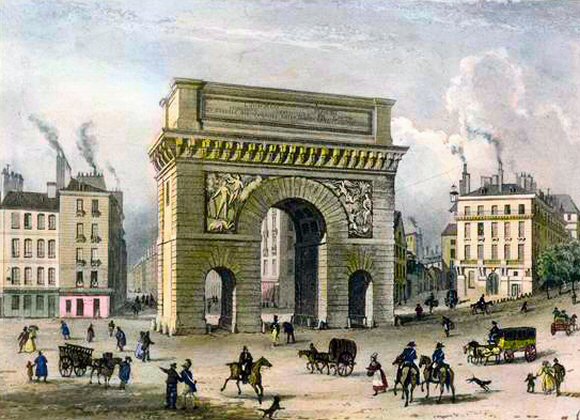 Porte Saint-Martin, à Paris.