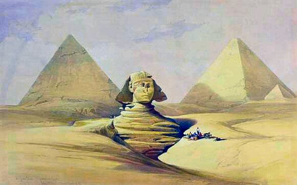 Sphinx de Gizeh.