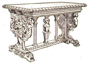 Table du 16e siècle.