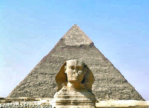 Sphinx de Gizeh.